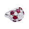Bague 52 Bague platine, diamants, rubis. 58 Facettes 33584