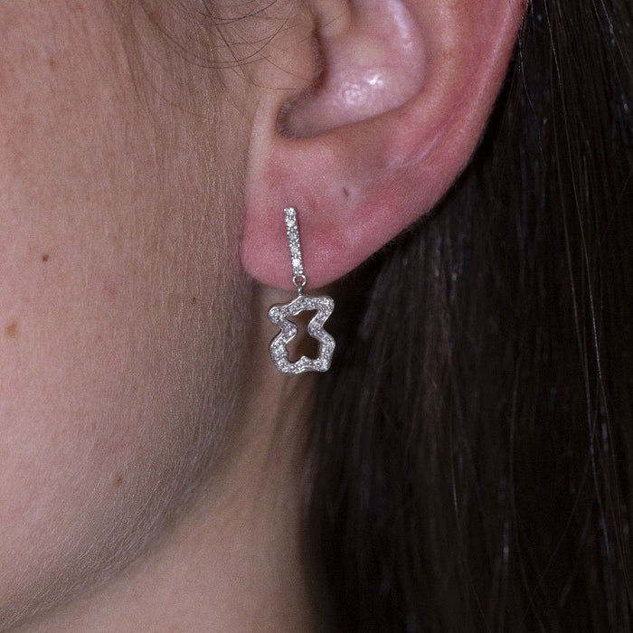 Boucles d'oreilles Boucles d'oreilles TOUS Or blanc et diamants. 58 Facettes D362351SO