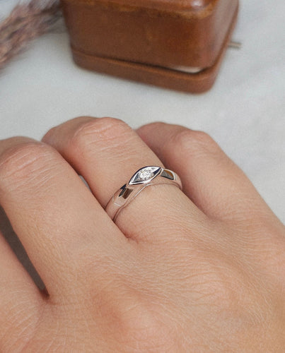 Bague 53 Bague Solitaire Diamant 0.10ct 58 Facettes 630