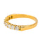 Bague 49 Bague Demi alliance Or jaune Diamant 58 Facettes 4195196CN