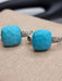 Boucles d'oreilles POMELLATO - Boucles d'oreilles Capri Turquoise Or Blanc Diamants 58 Facettes