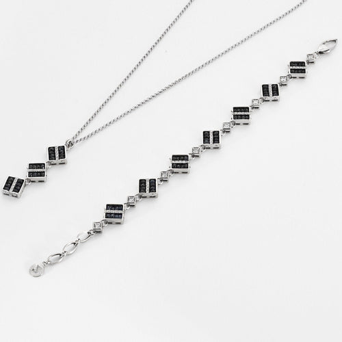 Bracelet Bracelet or blanc saphirs 58 Facettes LP75/1