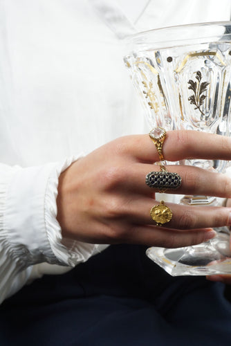 Bague BAGUE EMAIL BLEU MARCASSITES 58 Facettes SQ3745106