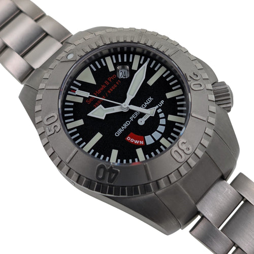 Montre Girard Perregaux Sea Hawk II Pro 3000m 49940 Titanium 2010 Deep Diver + International Guarantee + Papers RARE with Titanium Strap 58 Facettes