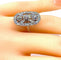 Bague 51 Bague platine et diamants, époque 1900 58 Facettes AB420