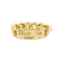 Bague 53 Bague DIOR, "Gourmette" en or jaune. 58 Facettes 34572