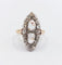 Bague 50 Bague marquise antique or rose diamants taille rose (circa 1900) 58 Facettes A06286