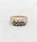 Bague 56.5 Bague antique or rose 18k perles et turquoises (circa 1900) 58 Facettes A05999