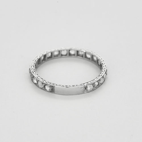 Obrączka ślubna Diamentowa ART NOUVEAU / Belle Epoque w Platyna 