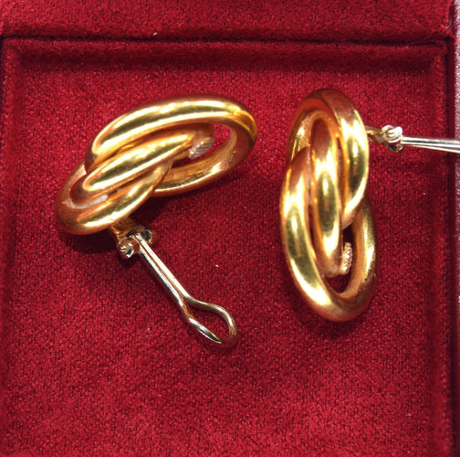 Boucles d'oreilles Boucles d'oreilles vintage en or 58 Facettes