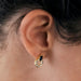 Boucles d'oreilles Boucles d'oreilles or jaune sertis de diamants et saphirs 58 Facettes GS8