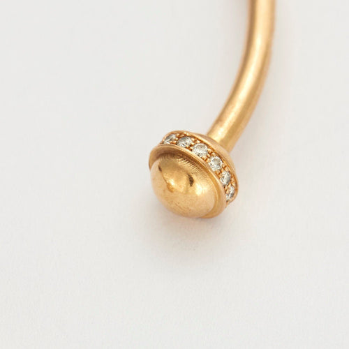 Bracelet Bracelet jonc ouvert or rose diamants 58 Facettes