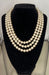 Collier Superbe Collier 3 rangs de perles blanches fermoir or 58 Facettes