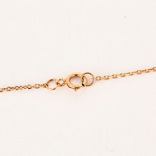 Collier COLLIER OR ROSE 3 DIAMANTS 0,09ct 58 Facettes M8927