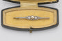 Gold brooch with old-cut diamonds 0.95 ct and a pearl 58 Facettes 10611