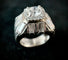 Bague 45.5 Bague en platine sertie d'un diamant de 0,83 carat (VVS-E/F) 58 Facettes