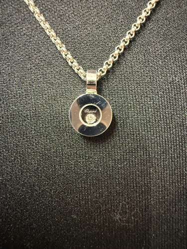 Pendentif Chopard - Pendentif Happy Diamond - Or blanc 58 Facettes Chopard