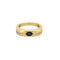 Bague 57 Bague en or jaune, saphir et diamants 58 Facettes SOI3467