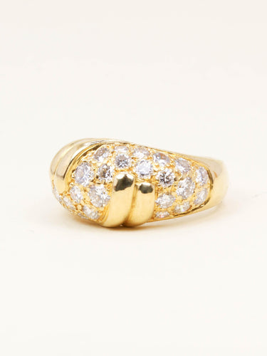 Bague 51 FRED Bague panthère or jaune diamants 58 Facettes 1216.4