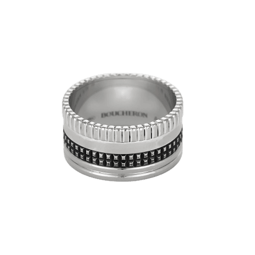 Bague 62 BOUCHERON. Quatre, Black Edition, Large. 58 Facettes DIN0275
