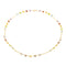 Collier Collier Or jaune Grenat, Topaze, Péridot 58 Facettes 3885006CN