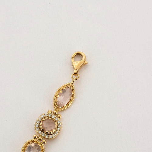 Bracelet Bracelet or jaune quartz 58 Facettes LP841/1