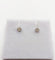 Boucles d'oreilles Puces d'oreilles diamants taille ancienne en or blanc 18k et platine 58 Facettes A04402