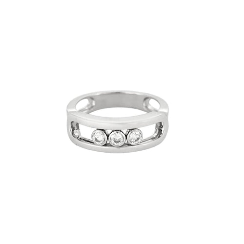 Bague 52 MESSIKA - Move Classique - Bague en or blanc et diamants 58 Facettes GU292