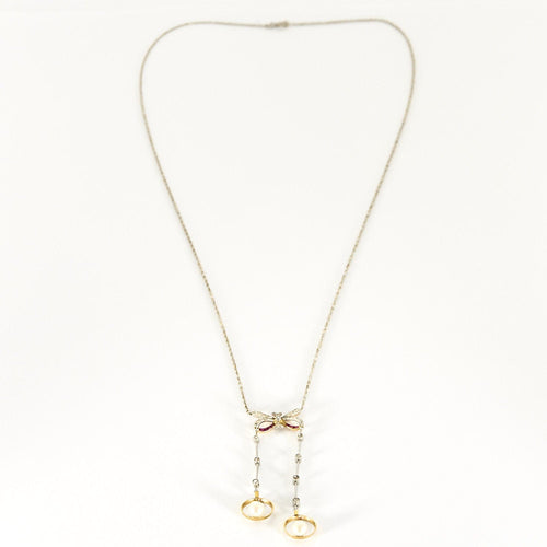 Collier Collier en Or jaune & blanc 18k 58 Facettes B230370