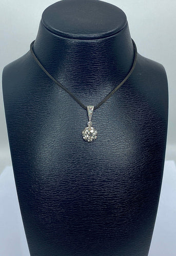 Pendentif Pendentif en or blanc et diamants 58 Facettes AB593bis