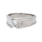 Bague 58 Bague Solitaire Or blanc Diamant 58 Facettes 4354718CN