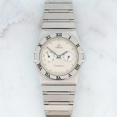 Bracelet Omega Constellation day date - Ivory dial 58 Facettes