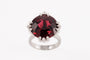 Bague 54 Bague en or gris au grenat violet 58 Facettes 248365