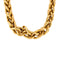 Yellow gold necklace Link braided