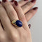 Bague 55 Bague en or jaune avec lapis-lazuli 58 Facettes 32435