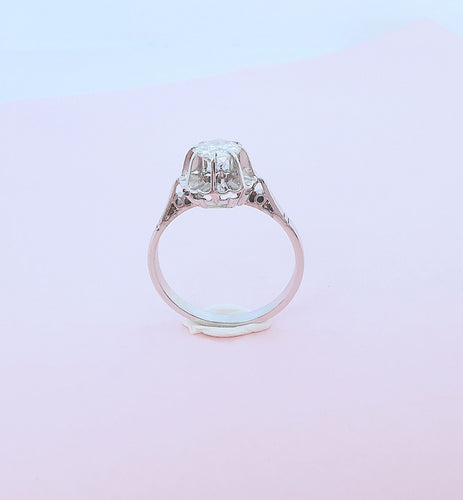 Bague Bague solitaire Diamant 0,60 carat Or Blanc 18 K 58 Facettes AA 1668