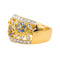 Bague 53 Bague  Cocktail  Or jaune Diamant, Saphir 58 Facettes 4099643CN