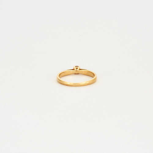 Ring Solitær 0,10 ct diamant