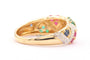 Bague 54 Bague en or jaune et blanc sertie de saphirs, rubis, émeraudes et diamants 58 Facettes B401