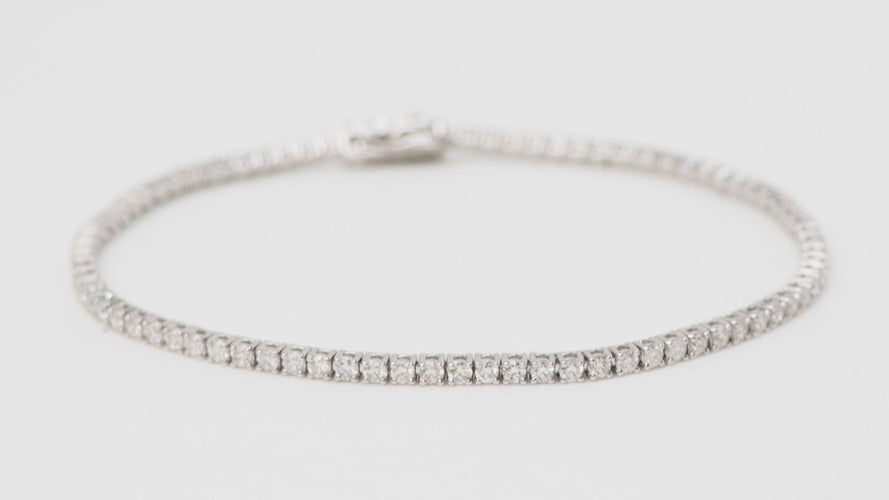 Bracelet Bracelet rivière en or gris et diamants 2,04cts 58 Facettes 31633