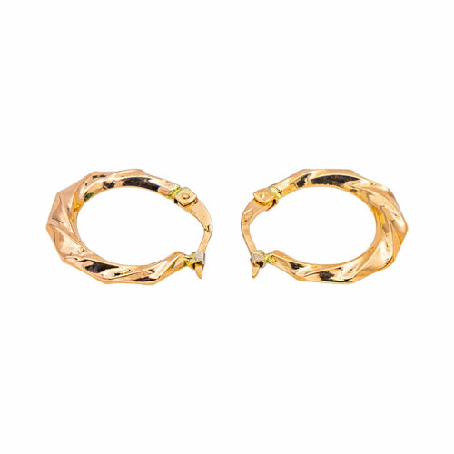 Boucles d'oreilles Boucles d'oreilles Créoles  Or rose 58 Facettes 4823780CN