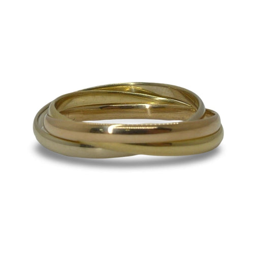 Bague 54 Alliance 3 ors 18K 58 Facettes 00053901