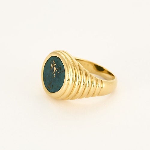 Bague 50,5 BULGARI - MONETE - Rare bague en or jaune et pièce de monnaie antique 58 Facettes 58FC12