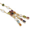 Collier BULGARI - Collier Allegra en or jaune, pierres de couleur, perles et diamants 58 Facettes