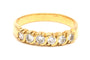 Bague 51 Bague contemporaine en or jaune 18 carats sertie de diamants (0.36 carat) 58 Facettes 18666