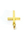 Pendentif Croix en or jaune 58 Facettes