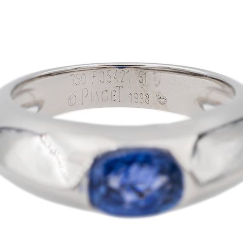 Piaget  Anello  Oro bianco Zaffiro, Diamante 