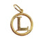 Pendentif Pendentif vintage art nouveau or jaune Lettre L 58 Facettes A05553