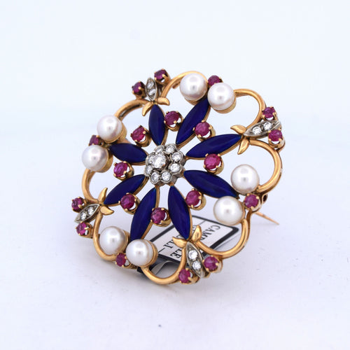 Broche Jeu vintage des années 60 58 Facettes