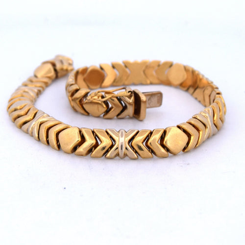 Vintage armbånd i gult guld 